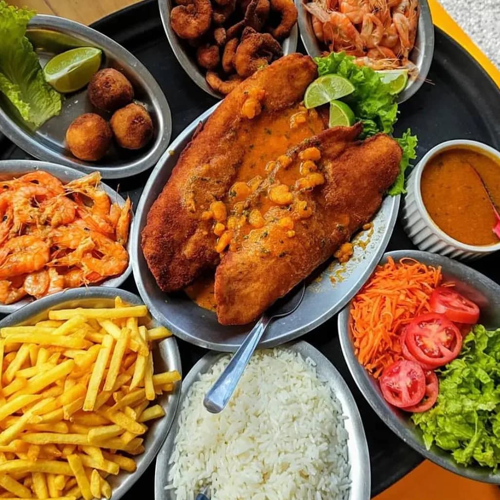 Sequência de Camarão — Bolinhos de Camarão, Camarão à Milanesa, Camarão ao Bafo, Camarão Frito ao Alho e Óleo, Filé de Peix…
